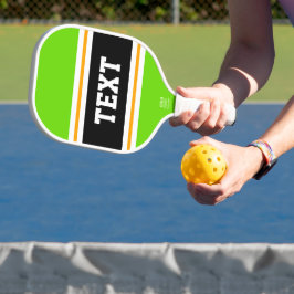 Palas De Pickleball Fun Citrus Brillante Rayos Blancos Amarillos Negro