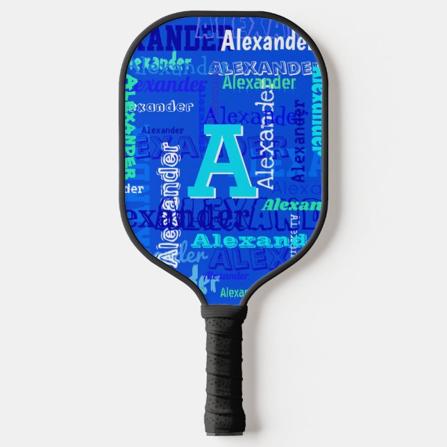 Palas De Pickleball Fun Pickleball personalizado y monogramado (Anverso)