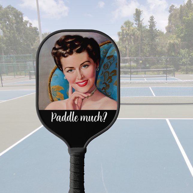 Palas De Pickleball Fun Retro Housewife Snarky Cita Pickleball Paddle (Subido por el creador)