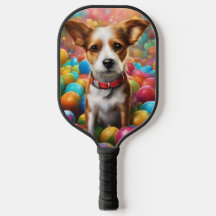 Funda de Pala de Pickleball con Cachorro de Dibujo