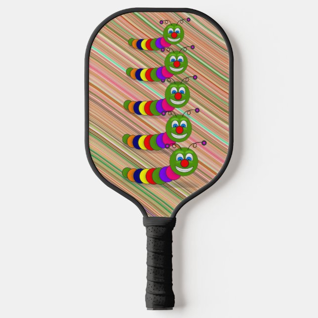 Palas De Pickleball Funky Garden Bug Ladder Rayos Arcoiris Diversión (Anverso)