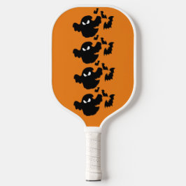 Palas De Pickleball Funky Halloween Bat Spooky Black Ghouts Naranja Fu