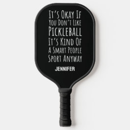 Palas De Pickleball Funny Black Custom Personalized