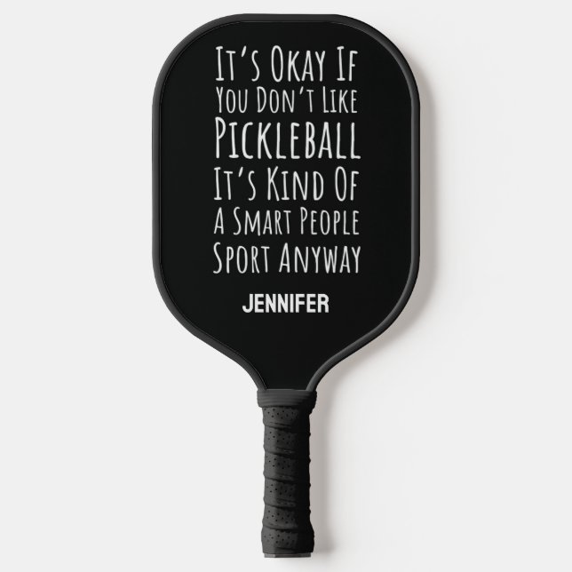 Palas De Pickleball Funny Black Custom Personalized (Anverso)