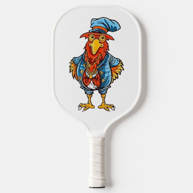 Palas De Pickleball Funny Bossy Personalizado Rooster (Anverso)