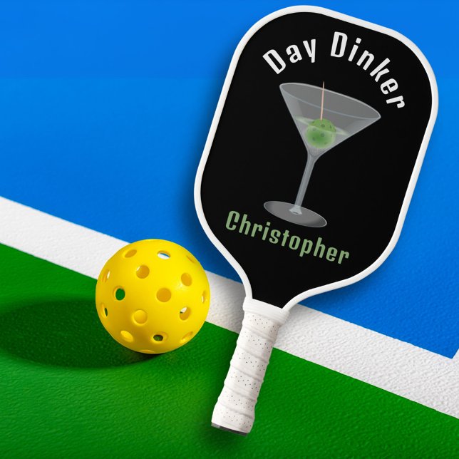 Palas De Pickleball Funny Day Dinker Personalizado Pickleballtini (Funny personalized Day Dinker pickleball paddle)