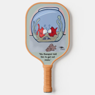 Palas De Pickleball Funny Fish Story Tan