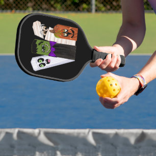 Palas De Pickleball Funny Frankenstein Ghost Pumpkin Invisible Man