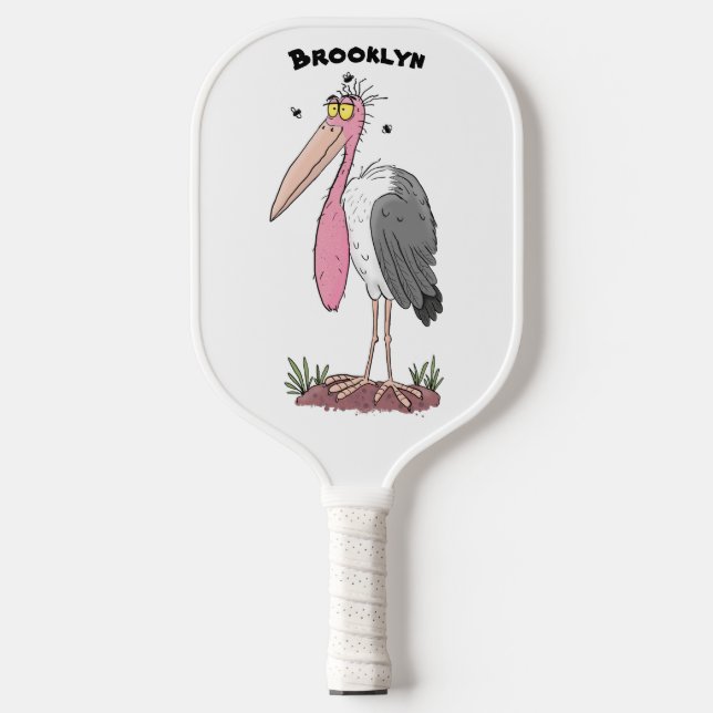 Palas De Pickleball Funny marabou stork personalizado (Anverso)