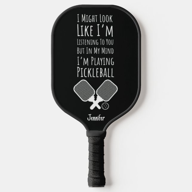 Palas De Pickleball Funny Personalized Pickleball Paddle Player Humor (Anverso)