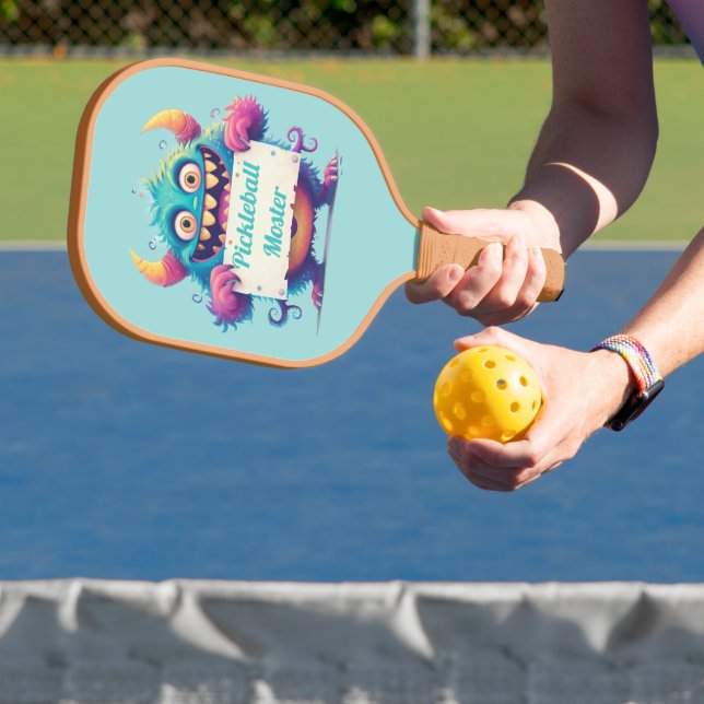 Palas De Pickleball Funny Pickleball Monster (in situ)