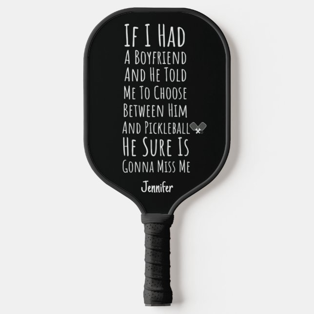 Palas De Pickleball Funny Pickleball Player Modern Typography For Her (Anverso)