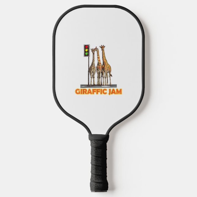 Palas De Pickleball Funny Pun Giraffe Jam (Anverso)