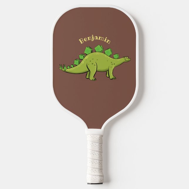 Palas De Pickleball Funny stegosaurus dinosaur personalizado (Anverso)