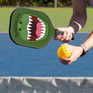 Palas De Pickleball Funny T Rex dinosaurio boca personalizado ilustrac