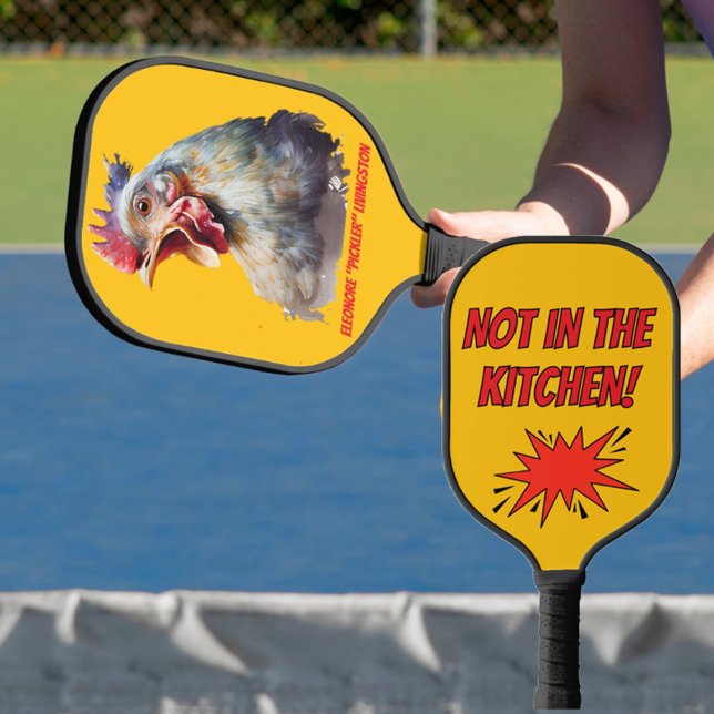 Palas De Pickleball Funny Watercolor Chicken Personalized (Subido por el creador)