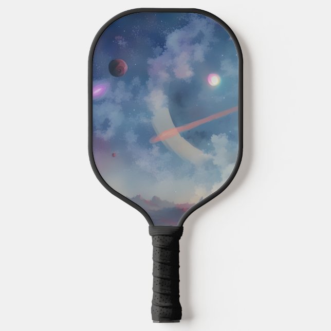 Palas De Pickleball Galaxia, Universo, Estrellas, Espacio Ultraterrest (Anverso)