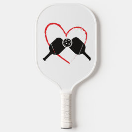 Palas De Pickleball Gálibas de pickleball del corazón rojo