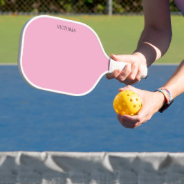 Palas De Pickleball Gálibo de bolas con el nombre dos tonos rosados