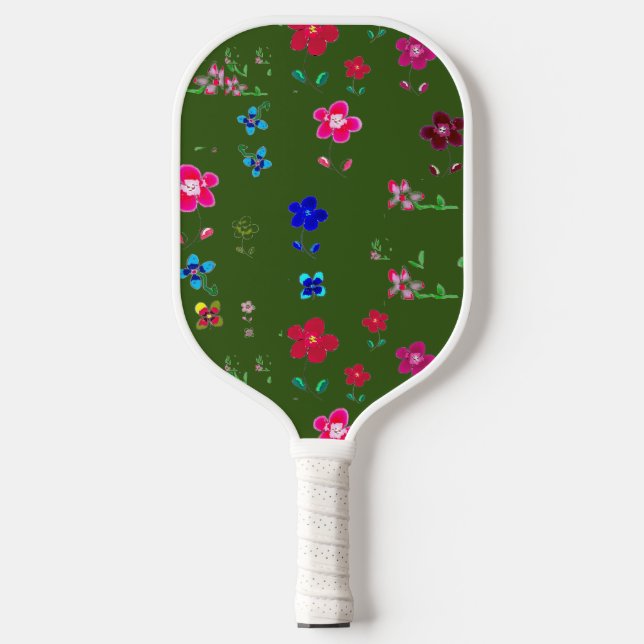 Palas De Pickleball Gálibo de pickleball floral (Anverso)