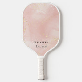 Palas De Pickleball Gálibo elegante rosa y dorado