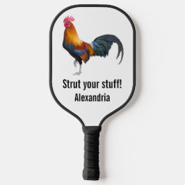 Palas De Pickleball Gallo multicolor vintage pavonea tu estilo nombre