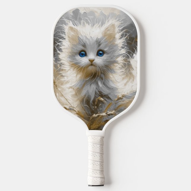 Palas De Pickleball Gatito blanco preciado (Anverso)