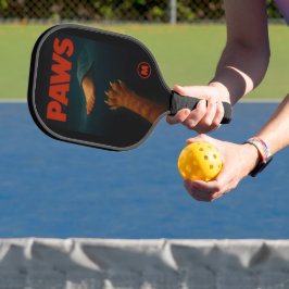 Palas De Pickleball Gatito Naranja Atigrado vs Huella Humana Monograma