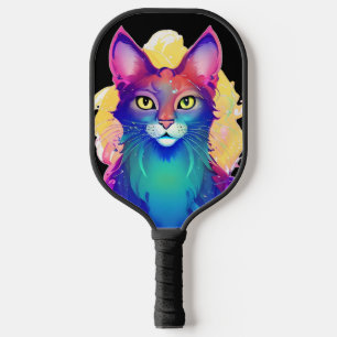 Palas De Pickleball Gato colorante amarillo ojos
