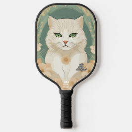 Palas De Pickleball Gato con ojos verdes y pádel de pellebol personali