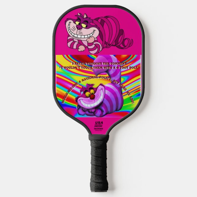 Palas De Pickleball "gato de cheshire" (Anverso)