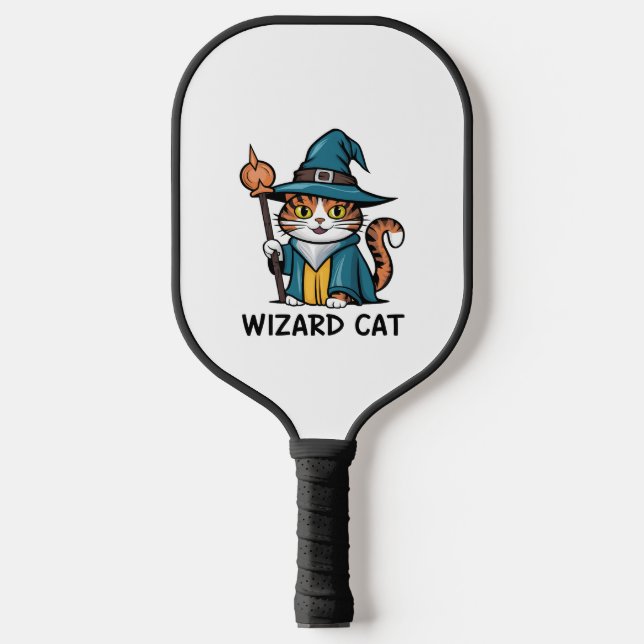 Palas De Pickleball Gato del asistente con estrellas mística amante de (Anverso)