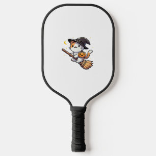 Palas De Pickleball Gato Gracioso Bruja Halloween Costume Broom Stick