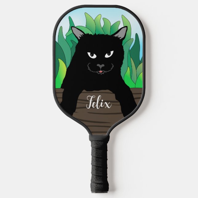 Palas De Pickleball Gato negro (Anverso)