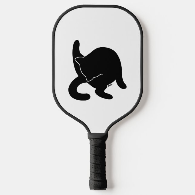 Palas De Pickleball Gato negro contra humanos mp (Anverso)