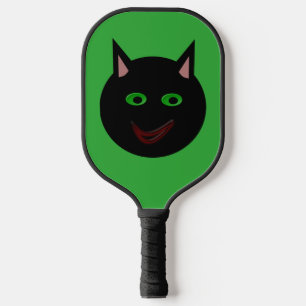 Palas De Pickleball Gato negro de Halloween