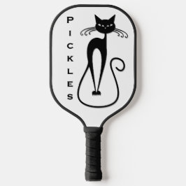 Palas De Pickleball Gato negro flaco caprichoso personal
