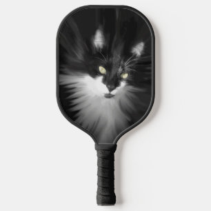 Palas De Pickleball Gato Tuxedo Brumoso