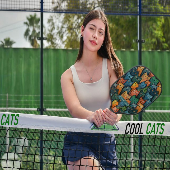 Palas De Pickleball Gatos Guay Colorful Pickleball Paddle (Cool Cats Colorful Pickleball Paddle)