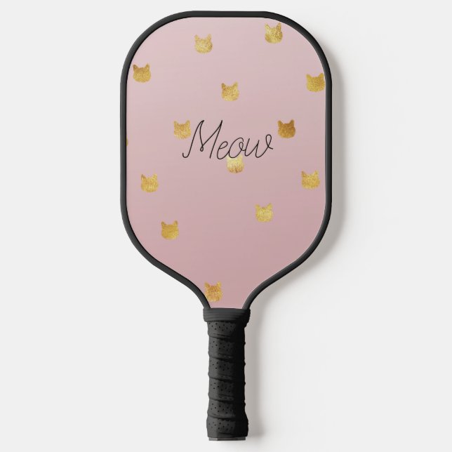 Palas De Pickleball Gatos Rubor Rosa Ombre Ombre Rosa (Anverso)