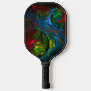 Palas De Pickleball Génesis Arte abstracto azul