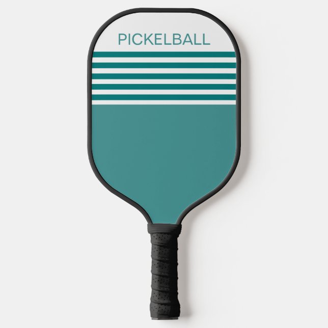 Palas De Pickleball Geométrico de color Verde azulado moderno (Anverso)