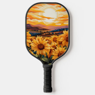 Palas De Pickleball Georgia O Keefe estilo girasoles amarillos al aman