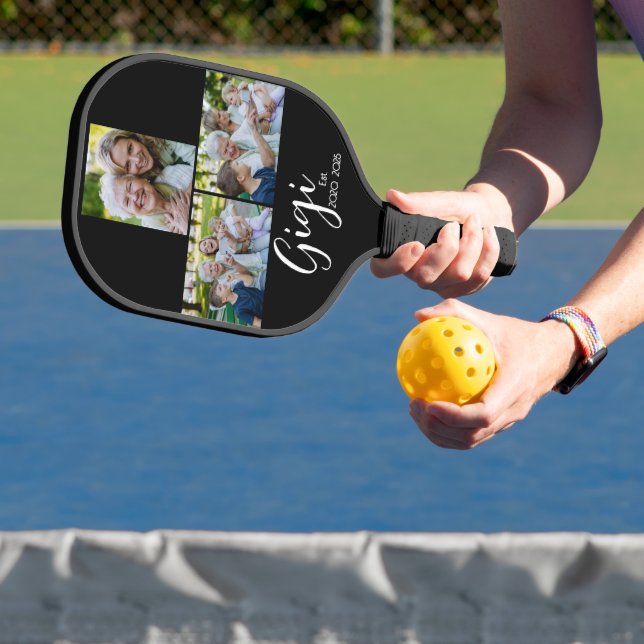 Palas De Pickleball Gigi Script Establecido Negro 3 Foto (in situ)