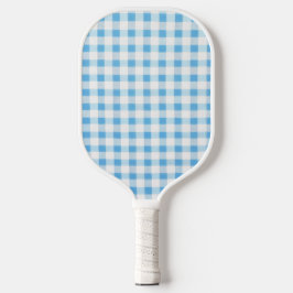 Palas De Pickleball Gingham azul bebé