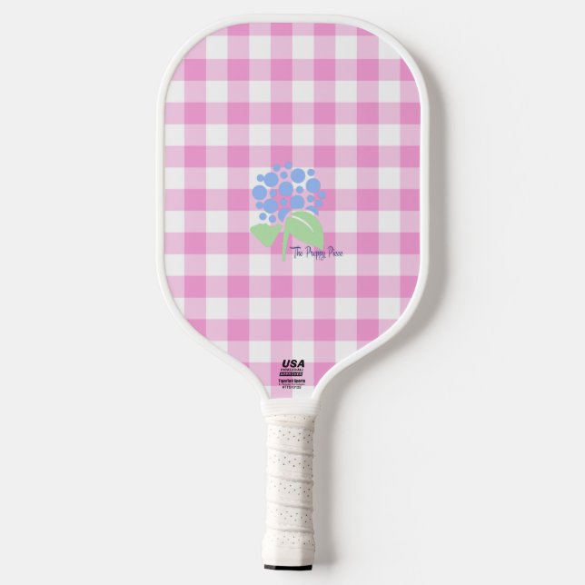 Palas De Pickleball gingham rosa (Reverso )