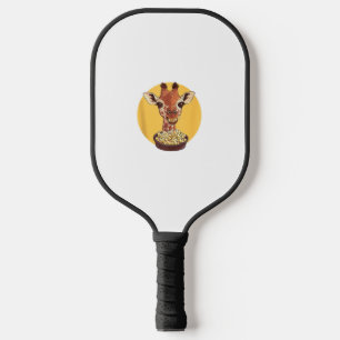 Palas De Pickleball Giraffe Con Humor Animal Personalizado Popcorn