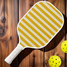 Palas De Pickleball Girasol cálido a rayas de polo de mediados del sig