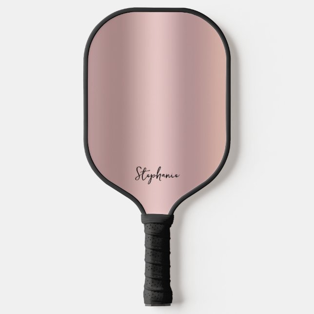 Palas De Pickleball Girly Pink Rose Gold Ombre (Anverso)