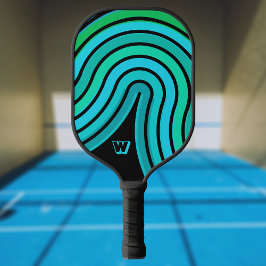 Palas De Pickleball Giro retro azul Aqua Verde azulado verde con inici